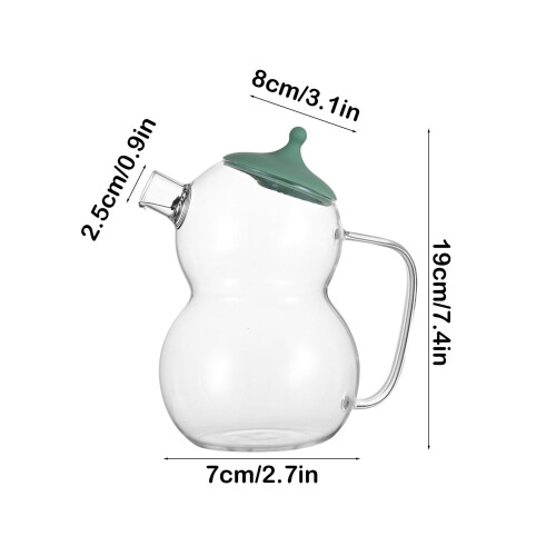 Glass Teapot and Tea Kettle Set High Borosilicate Snowman 2