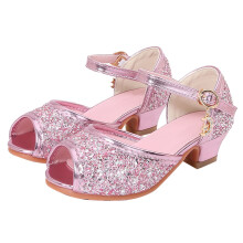 Girls Sandals Closed Toe Heels Wedding Party Girls Dress Shoes Toddler Little Big Kid Pink 1