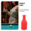 Portable Billiard Bottle Set Red 6.3x2.9x2.7 in 3