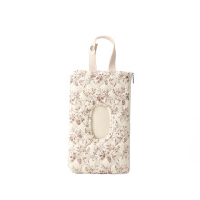 Portable For Stroller Refillable Floral Baby Wipe Holder Quilted Wipe Pouch With Lanyard For Casual Travel,White,11.02