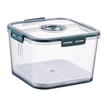 Airtight Fridge Containers with Lid, BPA-Free Snack & Produce Saver, Clear Refrigerator Organizer Bins