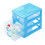 Plastic Drawers Organizer Mini Organizer Box Stackable Plastic Drawer Storage Containers Clear Storage Units for Desktop Classroom Craft 1