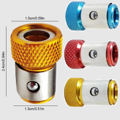 Magnetic Screwdriver Head Ring for Hex & Power Bits – Multipack, Compatible with Standard Screwdrivers 1