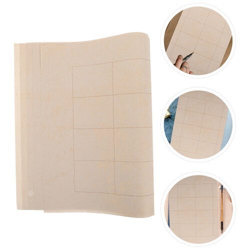 Calligraphy Practice Paper Grid Xuan Paper 5 Sheets 1