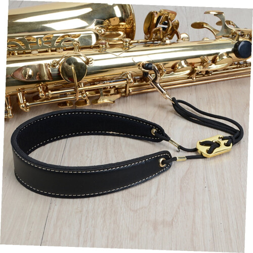 Saxophone Neck Strap Metal Black Weight Distribution 1Pcs 2