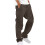 Παντελόνι Cargo Plus Size για άνδρες, μονόχρωμο, casual, με πολλαπλές τσέπες, για υπαίθριες 1