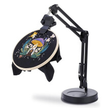 Embroidery Hoop Stand Adjustable Foldable Metal 360