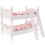 Letto a castello in legno con scaletta, scala 1:12 1