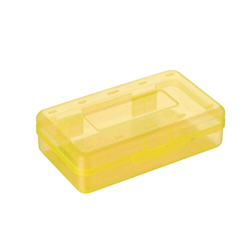Plastpennal med klikkfast lokk og stabelbar design 1