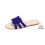 Ciabatte basse da donna in PU blu con strass, taglia 38EU 4