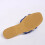 Ciabatte basse da donna in PU blu con strass, taglia 38EU 6