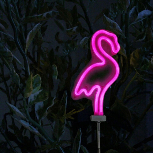 Solar Flamingo Bodenleuchte für den Außenbereich 1