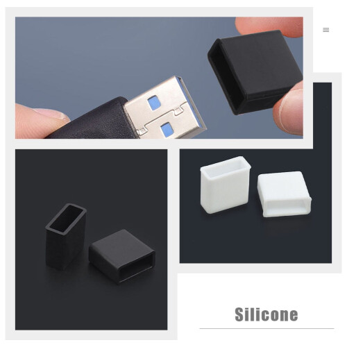 Capac anti-praf pentru mufă USB, 30 buc. 1