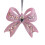 Pink Glitter Christmas Ornaments Acrylic Bow Bell Tree 5