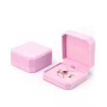 Velvet Jewelry Box for Necklace Ring Earrings 3-Piece Set