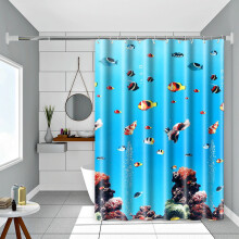 Rideau de douche épais, imperméable et anti-moisissure, à fixer sans perçage, pour cloison de salle de bain, porte ou fenêtre.