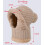 Knitted winter hat scarf mask set fleece lined 6