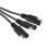 Καλώδιο προσαρμογέων διαχωριστών SAE Y18AWG, προσαρμογείς SAE1 σε 2/3/4, διαχωριστές SAE Y, 4