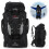 80L Climbing Backpack Large Capacity Hiking Backpack Travel Accessories Camping Storage (Black) 8