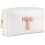 Preppy leren waterdichte make-uptas met initialen 1