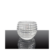 Butter Dish Clear Glass Round Candy Jar for Kitchen Vase Cotton Swab Holder