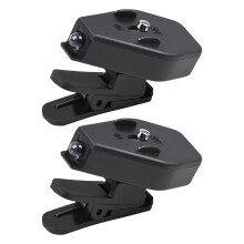 Lot de 2 mini lampes torches LED à pince pour lunettes, idéales pour la pêche nocturne, le camping et la lecture ()