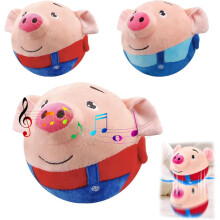 Porquinho de pelúcia saltitante Dog Charmer Porky Pal vermelho
