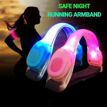 LED Armband Pink Super Bright Lightweight Running Arm Tape