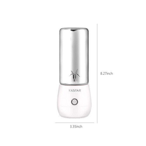 Mixeur portable rechargeable USB à 6 lames rose 2