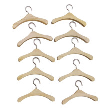 Cintres en bois avec crochet en métal pour poupée Oncle de 12 cm (18 pouces)