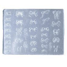 Nails Art Silicone Mold Beautiful 3D Nails Casting Molds Embossed Nails Stencils Sculpture