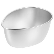 Stainless Steel Dessert Bowl, Flat Bottom, Microwave & Oven Safe, Stackable Heat-Resistant Mixing Bowl Set – Silver
