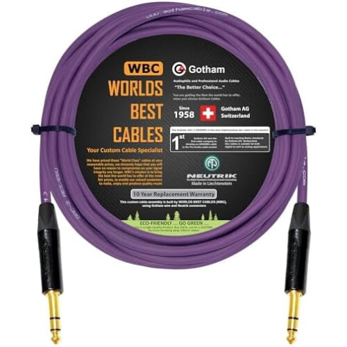 Gotham GAC-2 AES/EBU Cable 20ft Purple Low-Loss Balanced