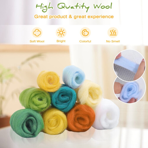 Σετ χειροτεχνίας με βελόνες DIY για αρχάριους, για διακόσμηση σπιτιού, με βελονάκι 2