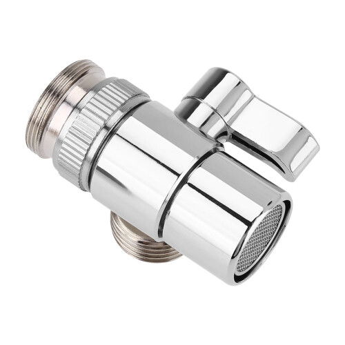 Adaptateur de robinet de lavabo de cuisine EECOO M24, vanne de dérivation vers flexible, vanne de dérivation d'évier 1