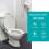 Couvercles de toilettes jetables et étanches Tebra, blancs, lot de 5 6