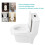 Couvercles de toilettes jetables et étanches Tebra, blancs, lot de 5 7