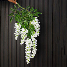 Keinotekoinen wisteria-köynnösköynnösseppele, jalat, ratta-roikkuvat kukat kotipuutarhaan, hääkoristeeseen, keinotekoinen wisteriakukka * 1