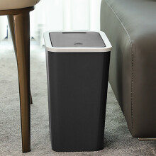 13 Liter Small Garbage Can With Top Lid Plastic Wastebasket With Up Lid For Toilet Bedroom Living Room Black trash can small trash can with lid