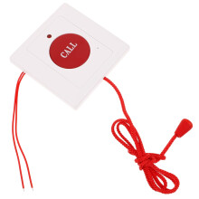 Emergency Pendant for Seniors White Plastic Rope Design