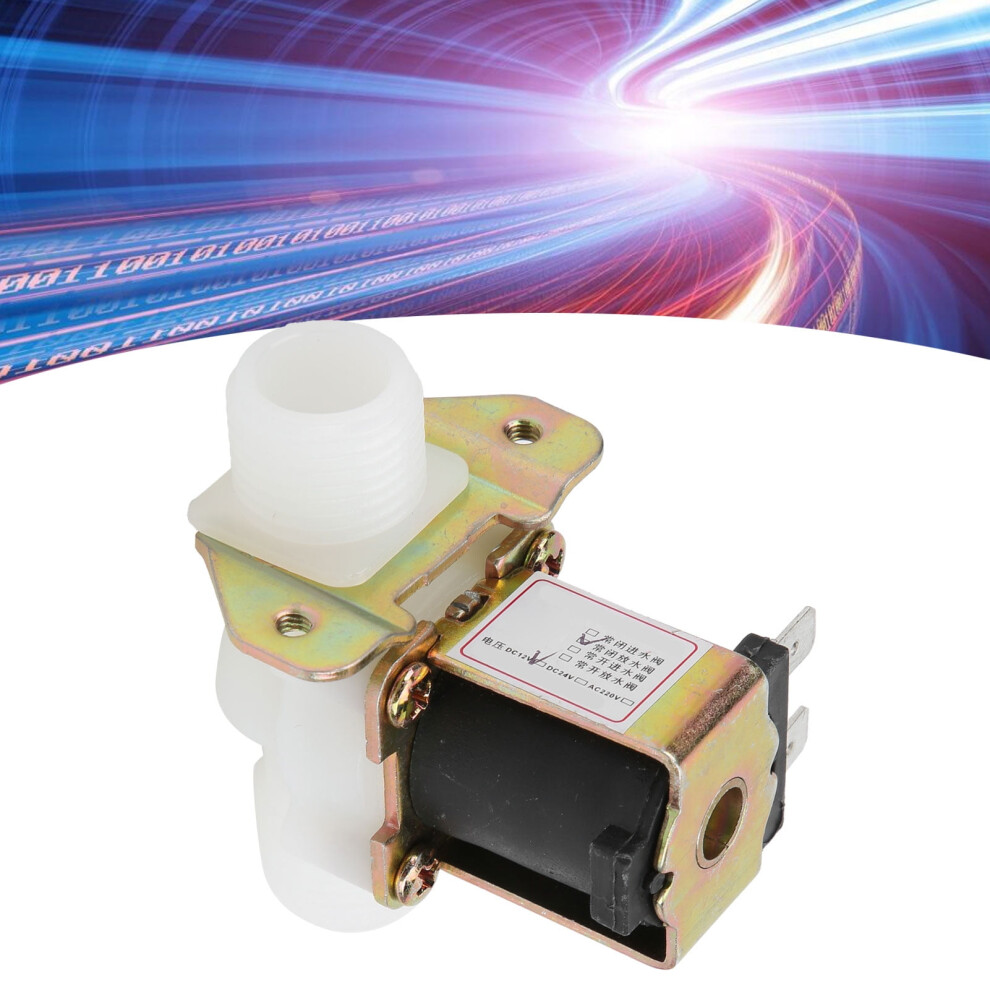 Octpeak Solenoid Valve Brass Nylon Normal Closed Drain Valve Industrial Control Parts G1/2 Dc 12V,Brass Solenoid Valve,Solenoid Valve 9170372284979