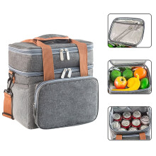 Sac à lunch isotherme double couche, fourre-tout thermique étanche pour toute la famille – travail, pique-nique, plage, excursions d'une journée