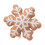 Μαξιλάρι Snowflake Velvet16x16 ιντσών με γέμιση μικροϊνών 1