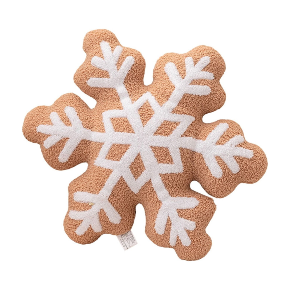 Snowflake Pillow 16x16", Velvet Fabric, Machine Washable, Microfiber Filled, Reinforced Stitching, Cozy Winter Decor