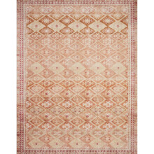 Tapis Loloi II Layla LAY-16 imprimé naturel/épicé 76 cm x 229 cm