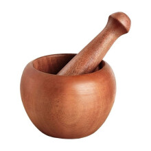 pilon Ă ail en bois, outil pour piler l'ail, presse-ail, bocal Ă piler, bol Ă piler, ensemble mortier et pilon