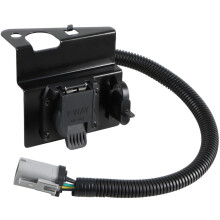 Faisceau de câblage pour remorque 4 et 7 broches, adaptateur 4 broches plates vers 7 broches avec support, compatible avec Ford F250/F350 Super Duty