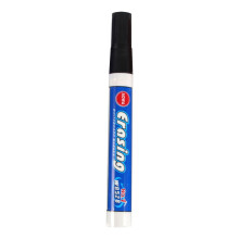Vattenbaserad whiteboardpenna med låg lukt, raderbar svart, röd och blå färg, lätt att radera, tuschpenna, 10 ml svart