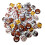 Wood Buttons with Animal Pattern Round 50 pcs 2
