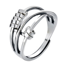 Bague anti-anxiété - Bague anti-stress pour femmes - Anneaux tournants - Bague anti-anxiété